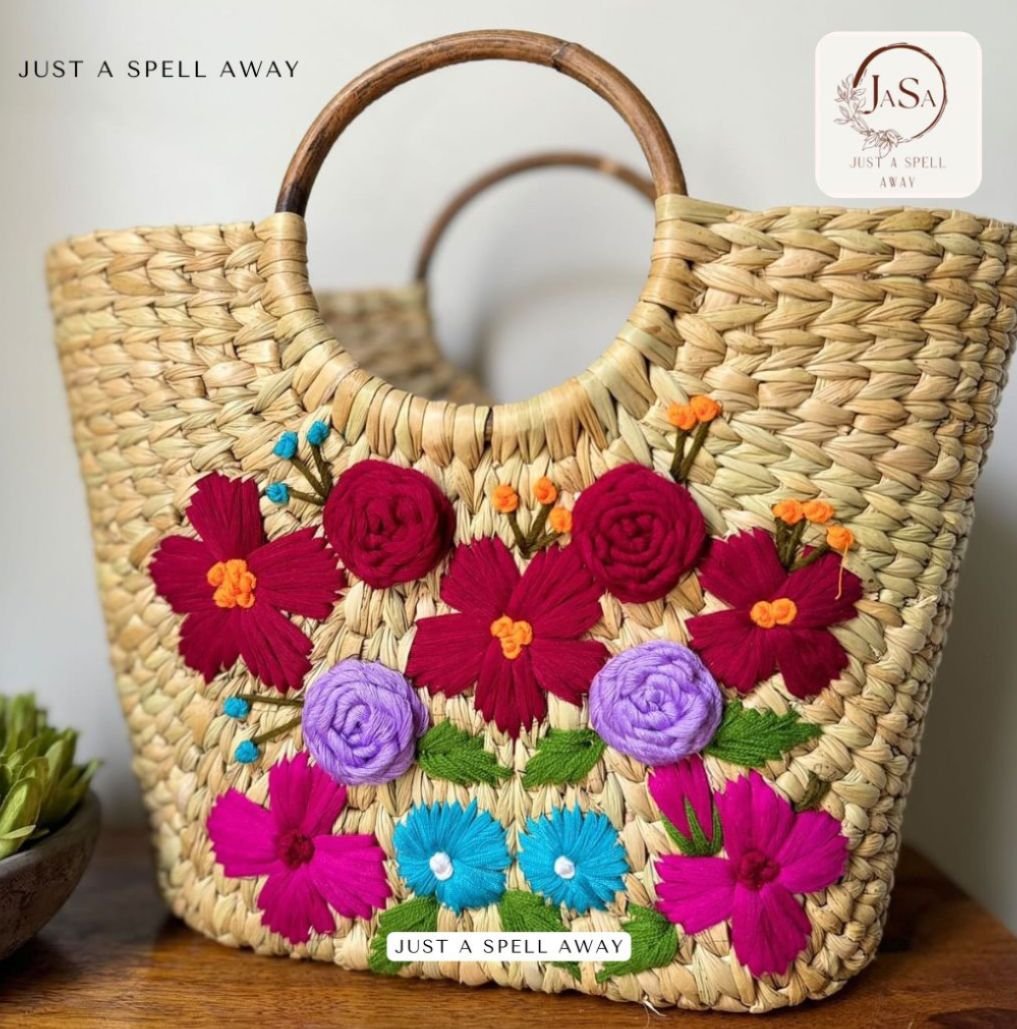 Handwoven reed bags made by North East artisans