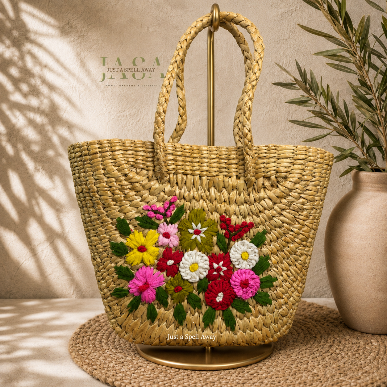 Reed Grass V Style Handbag - Floral Bunch