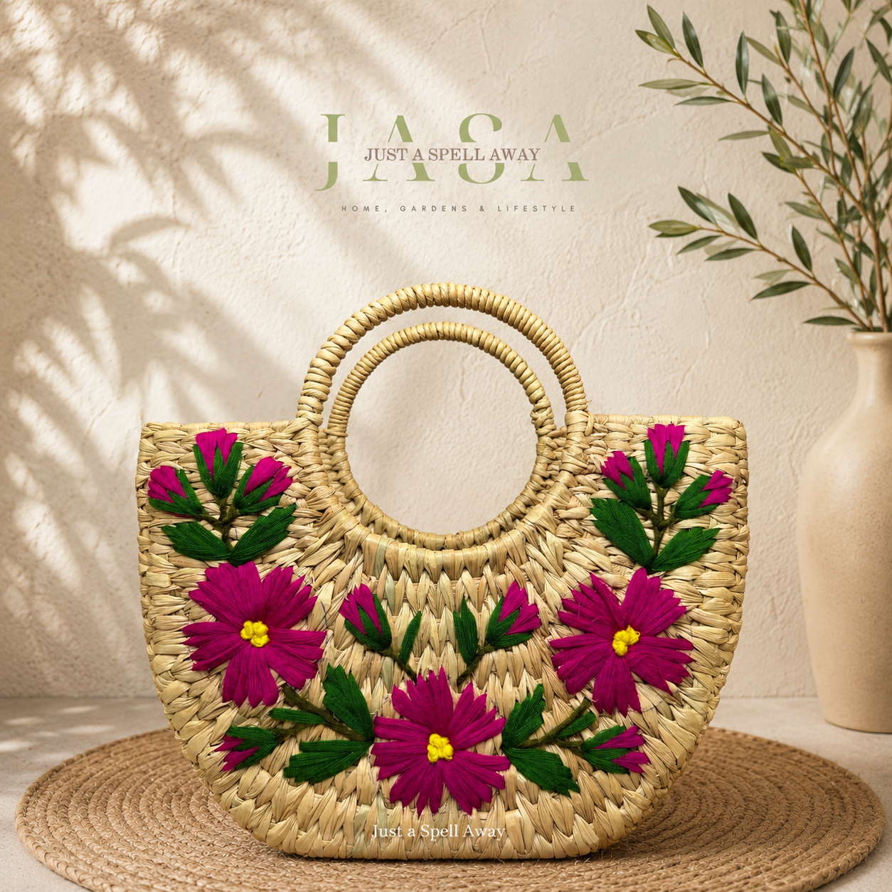 Pink Petals Mini Bag (With Covered Handle)